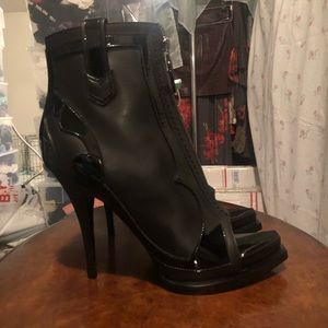 Givenchy Open Toe Zip Front Western Boots 39